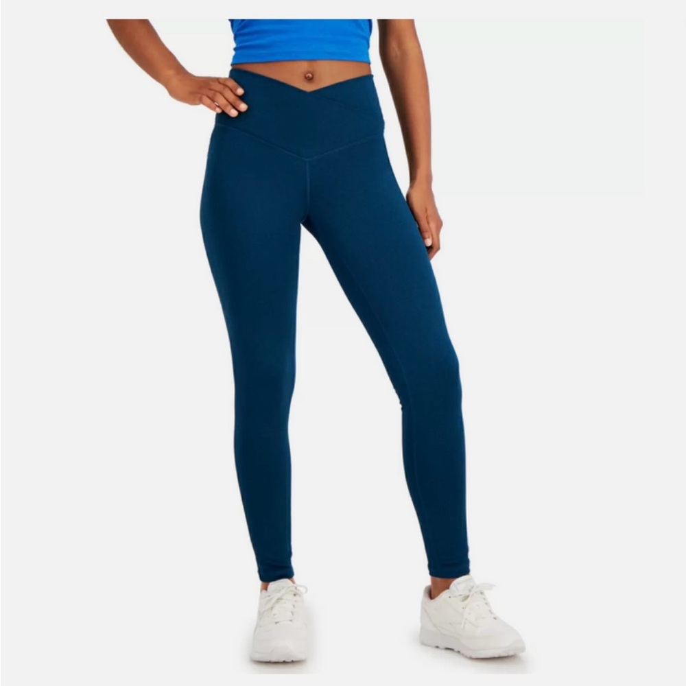 Jenni On Repeat Crossover Leggings Medium Legion Blue NWT